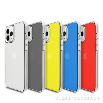 Capa de telefone transparente Hard Edge para IPhone 12